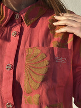 Gaspar Vigo jaquard coral