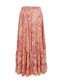 Black Colour Luna maxi frill pacifique orange