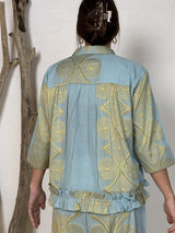 Gaspar Vigo jaquard light blue