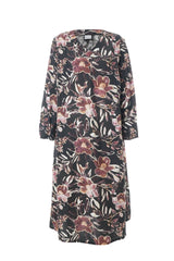 Gozzip Astrid dress black print