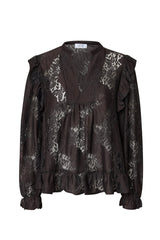 Love & Divine lace blouse chokolate