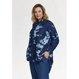 Gozzip Selma tunic printed denim blue