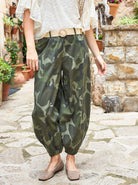 Black Colour Ally Balloon Pant Camouflage