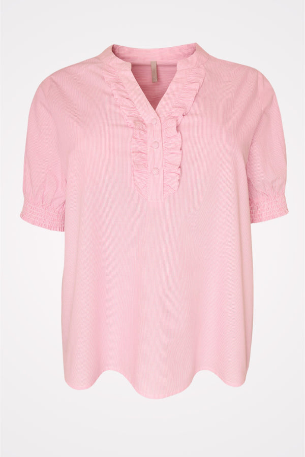 Cassiopeia Beckine blouse pink stripe
