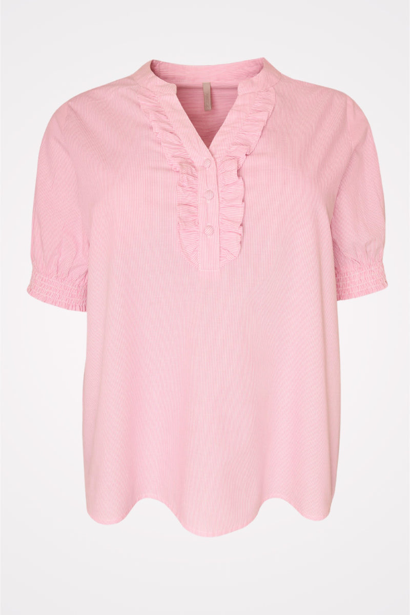 Cassiopeia Beckine blouse pink stripe