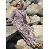 Gaspar Læsø flower shirt bordeaux