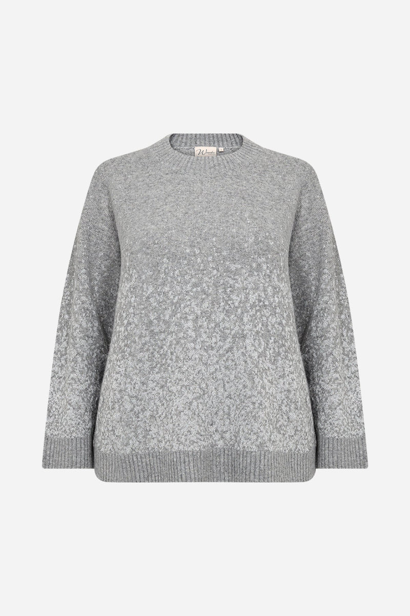 Wasabi Sylva 1 knit pullover grey melange