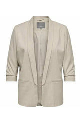 Only Carmakoma Relly blazer sand/white pebber melange