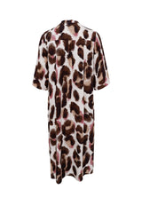 Black Colour Kenna shirt dress brown rose