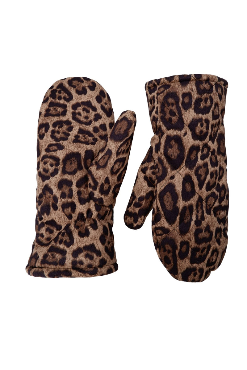 Black Colour  Blaze soft mittens mocca leo