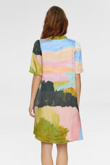 Nûmph Meadow v-nevk dress peony