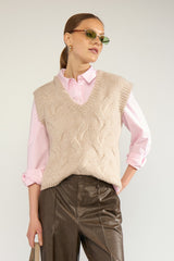 Nümph Almas knitted vest Sun kiss