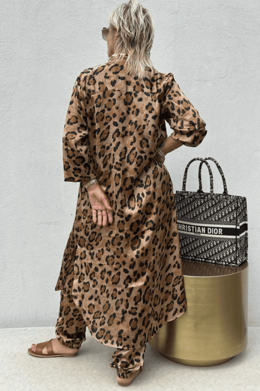 Gaspar Miami kaftan Dress Leo