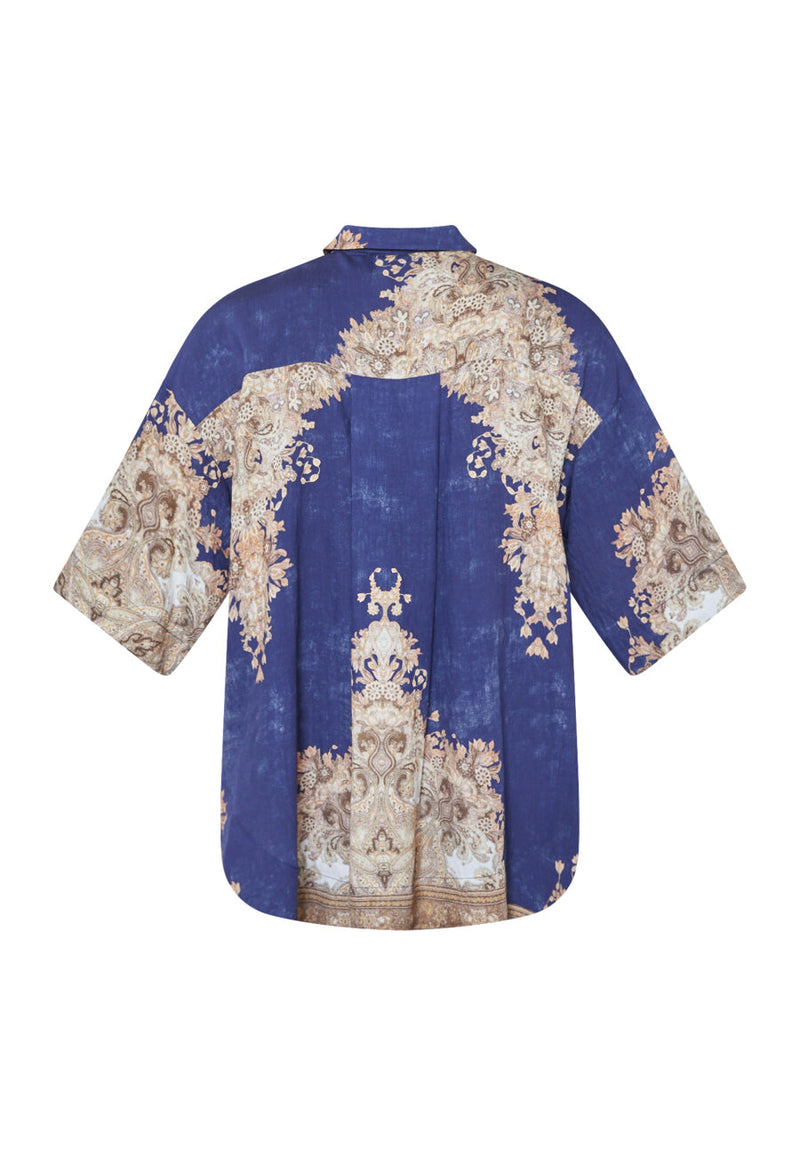 Love & Divine  new paisley shirt blue