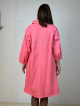 Gaspar Rio canvas dress coral
