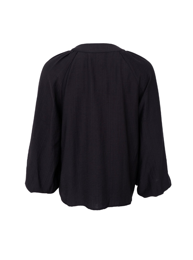 Black Colour Luisa raglan blouse black