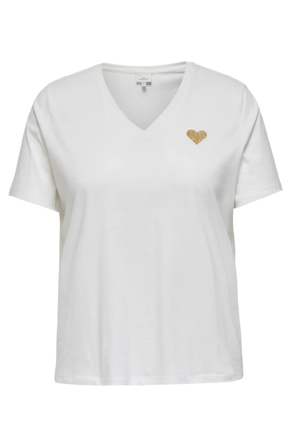 Only Carmakoma T-shirt Kita Hvid
