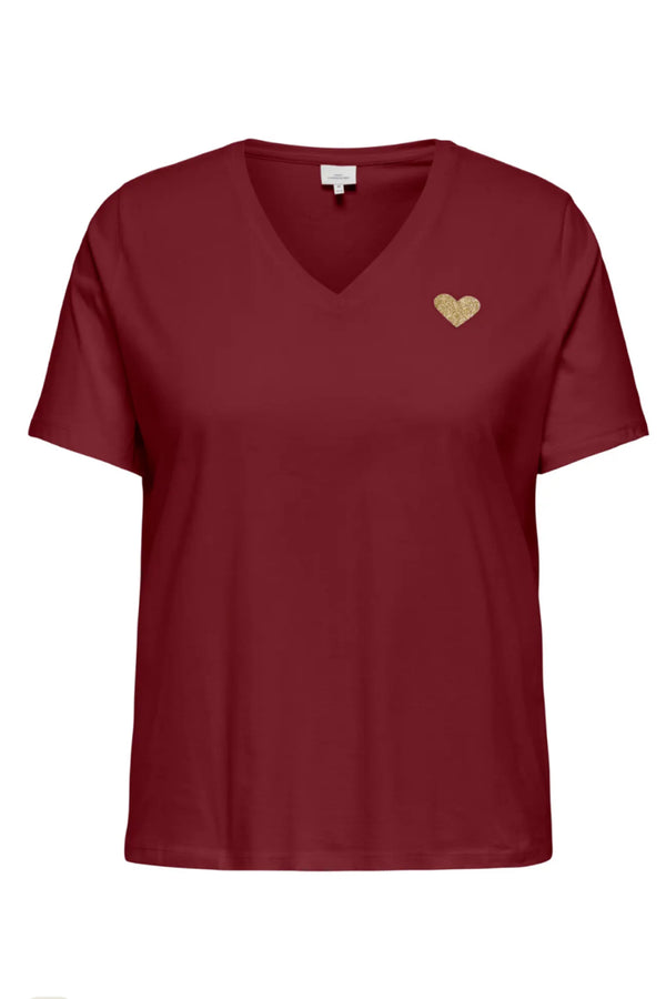 Only Carmakoma T-shirt Cabernet