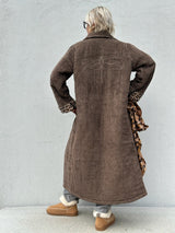 Gaspar Champagne winter coat taupe