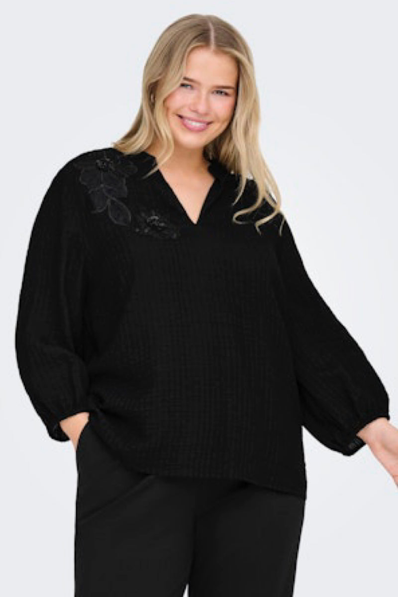 Only Carmakoma Lyne blouse black