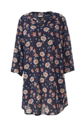 Gozzip Skuld tunic navy print