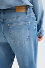 Pulz Anni jeans barrel leg medium blue denim