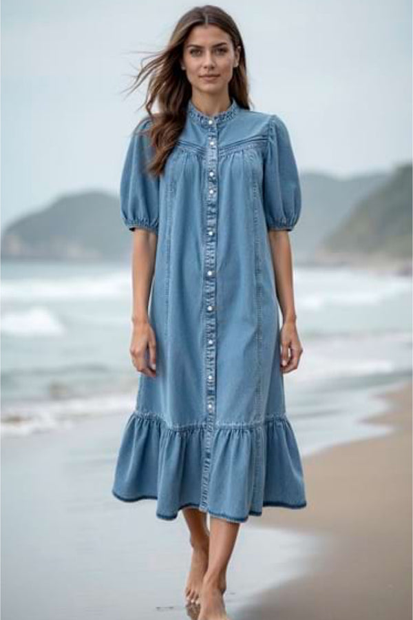 Ofelia Jette Dress Light Blue Wash