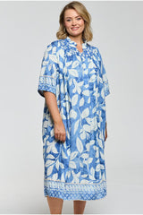 Gozzip joy dress blue/offwhite