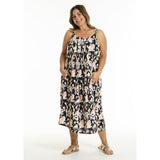 GOZZIP Karole strap dress black