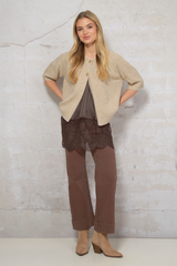 Prepair Naomi knit cardigan sand