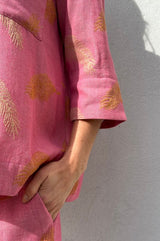 Gaspar Porto Jaquard blouse rose