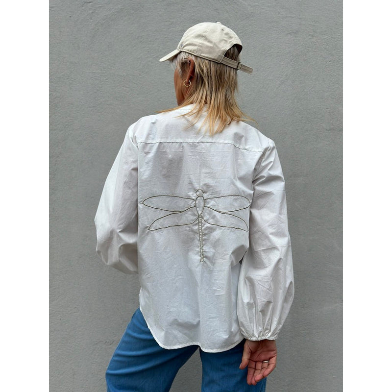 Gaspar Læsø poplin shirt white
