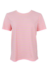 Black Colour Maylee t-shirt candy/yellow stripe