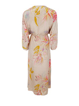 Black Colour Luna V-neck Dress Poppy Rosa