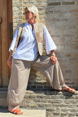 Gaspar Tropea Balloon Pant Brown