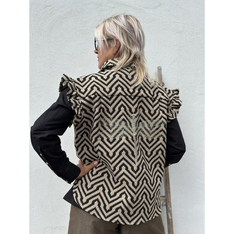 Gaspar Toronto waistcoat dark sand