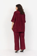 Wasabi Nadin shirt bordeaux