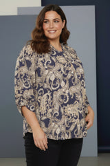 Cassiopeia Henella blouse blue combi