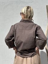 Gaspar Shirt Oslo Poplin Brown