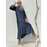 Gaspar Mumbai denim dress blue