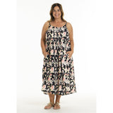 GOZZIP Karole strap dress black