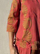 Gaspar Vigo jaquard coral