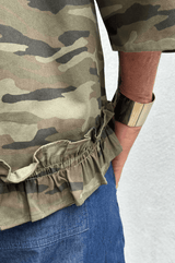 Gaspar Vigo Camo Shirt Green
