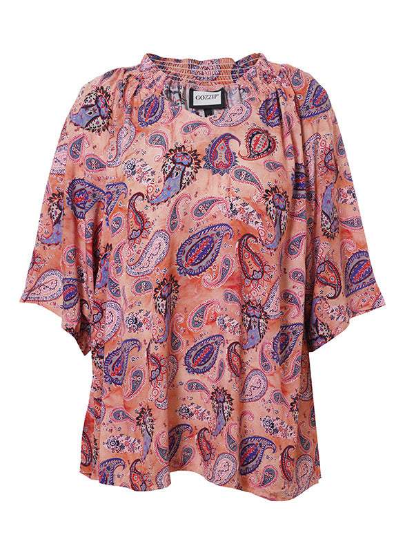 GOZZIP Karna blouse coral