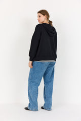 Wasabi Sabina74 sweatshirt jacket black
