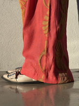 Gaspar Honolulu jaquard pant coral