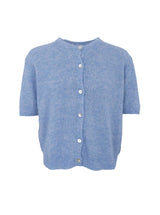 Black Colour Dell cardigan short sleeve light blue