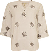Ofelia Ella Blouse Sand Combi