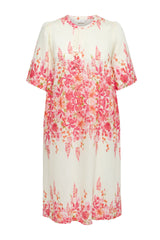 Only Carmakoma Veva dress tomato puree flower