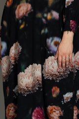 Gozzip Valdis dress peony print